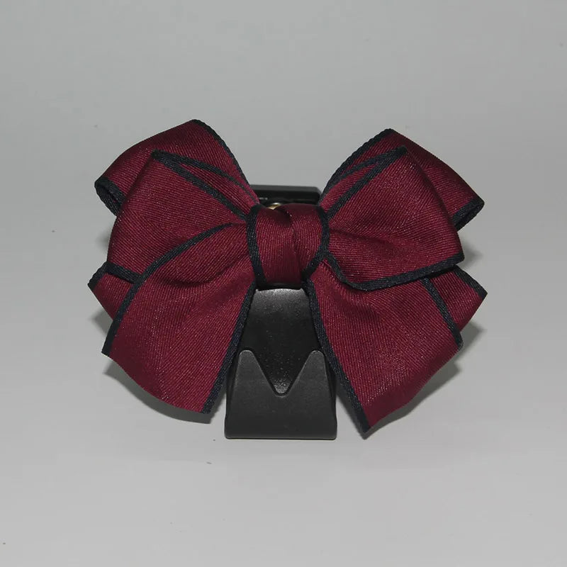 Cute Bowknot Car Seat Hook Organizer – Headrest Bag & Grocery Hanger