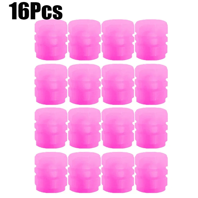 Glow Luminous Valve Caps – Fluorescent Tire & Wheel Accessories