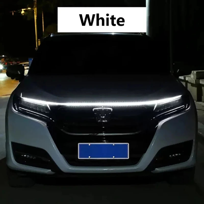150cm LED Car Hood DRL Strip – Dynamic Running Ambient Light (12V)