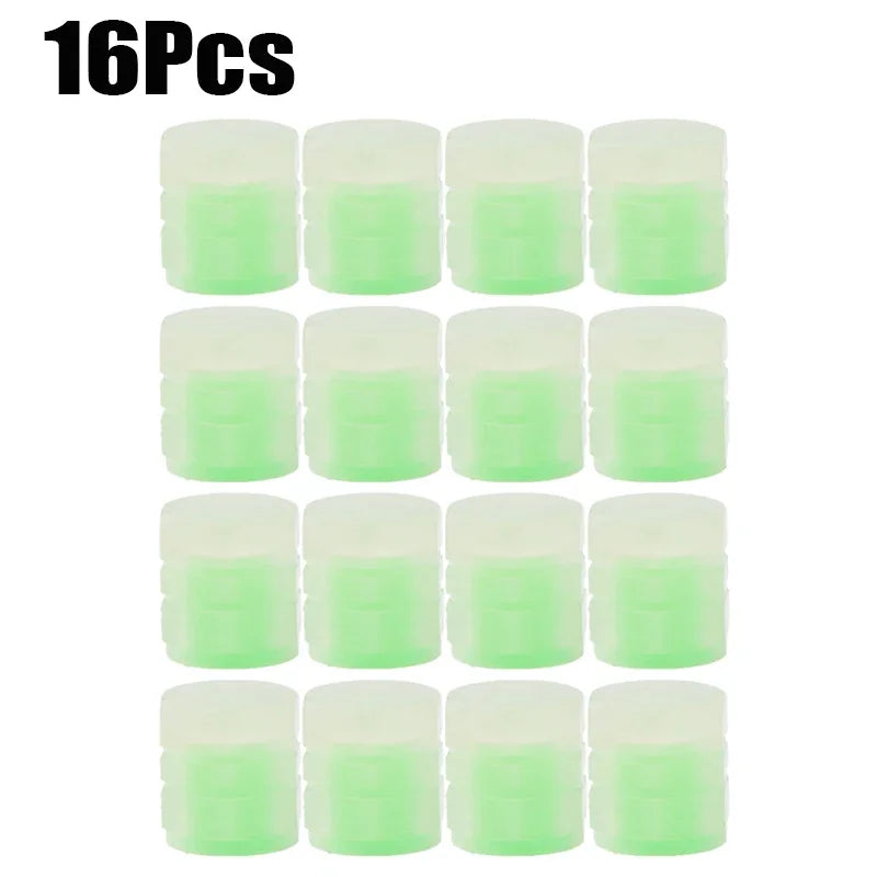 Glow Luminous Valve Caps – Fluorescent Tire & Wheel Accessories