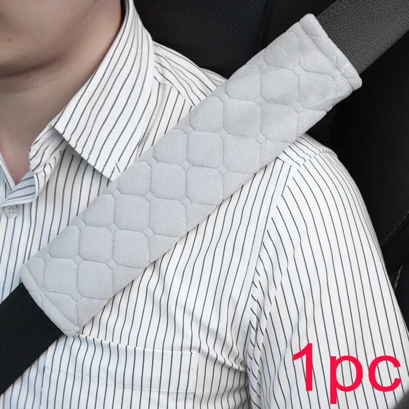 Universal Seat Belt Shoulder Pads (2pcs) – Adjustable Soft Car Protector Covers