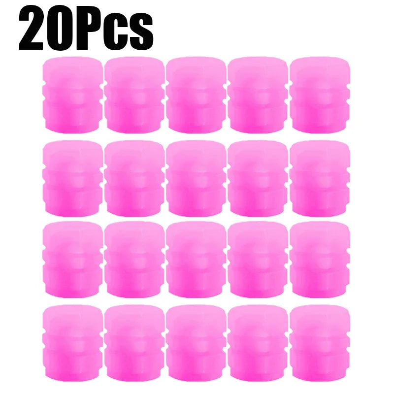 Glow Luminous Valve Caps – Fluorescent Tire & Wheel Accessories