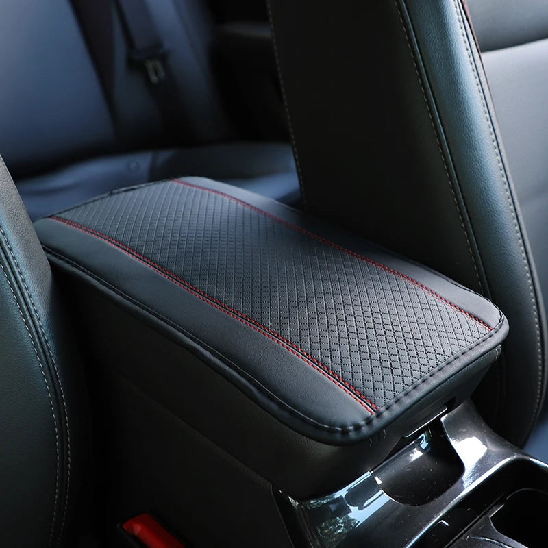 Universal Ethnic Style PU Leather Armrest Cover – Waterproof Non-Slip Interior Mat