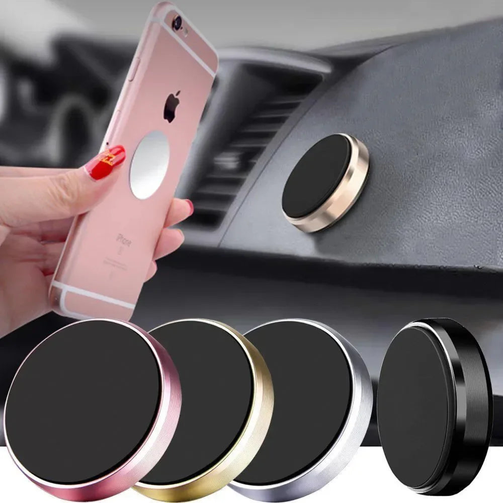 Strong magnetic car phone holder for secure, hands-free use on the road. Universal fit for all smartphones with easy dashboard mounting and stable grip. 🚗📱✨