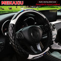 New Crystal Carbon Fiber Sport Steering Wheel Cover – Universal Fit, All-Season, Hubless Design