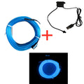 Flexible EL Wire LED Neon Strip – Car Interior Ambient DIY Light (USB, 1M–5M)