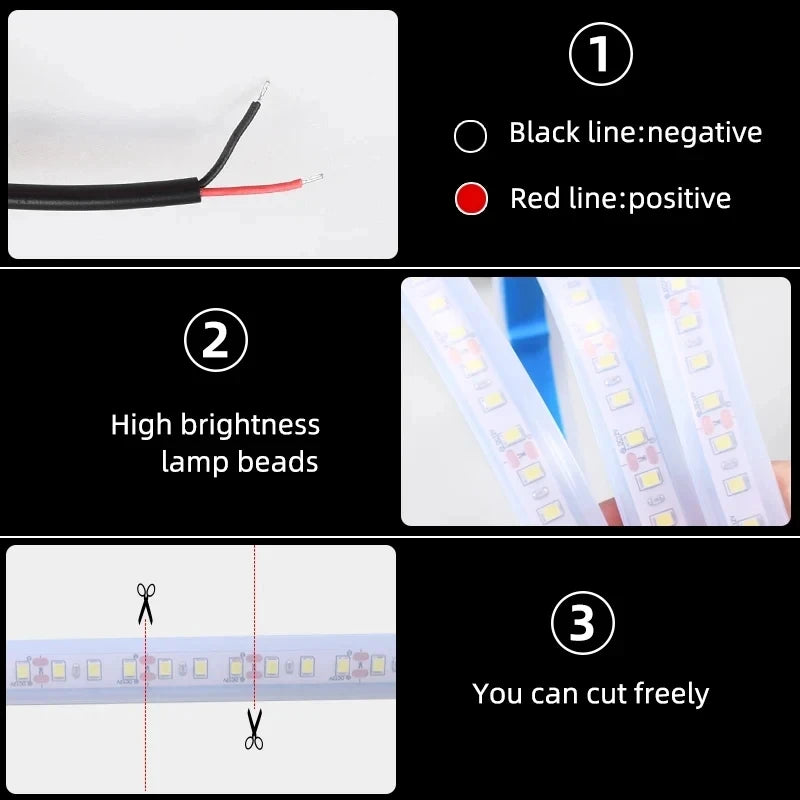 150cm LED Car Hood DRL Strip – Dynamic Running Ambient Light (12V)