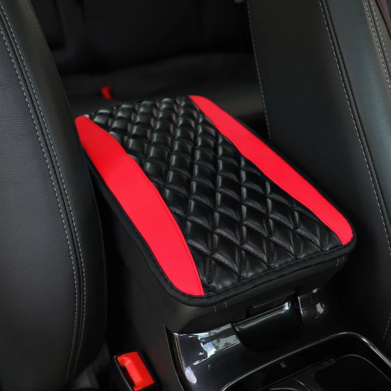 Universal Ethnic Style PU Leather Armrest Cover – Waterproof Non-Slip Interior Mat
