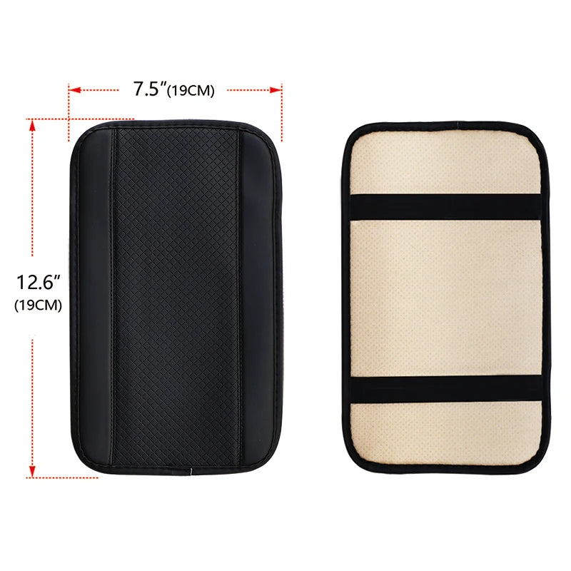 Universal Ethnic Style PU Leather Armrest Cover – Waterproof Non-Slip Interior Mat