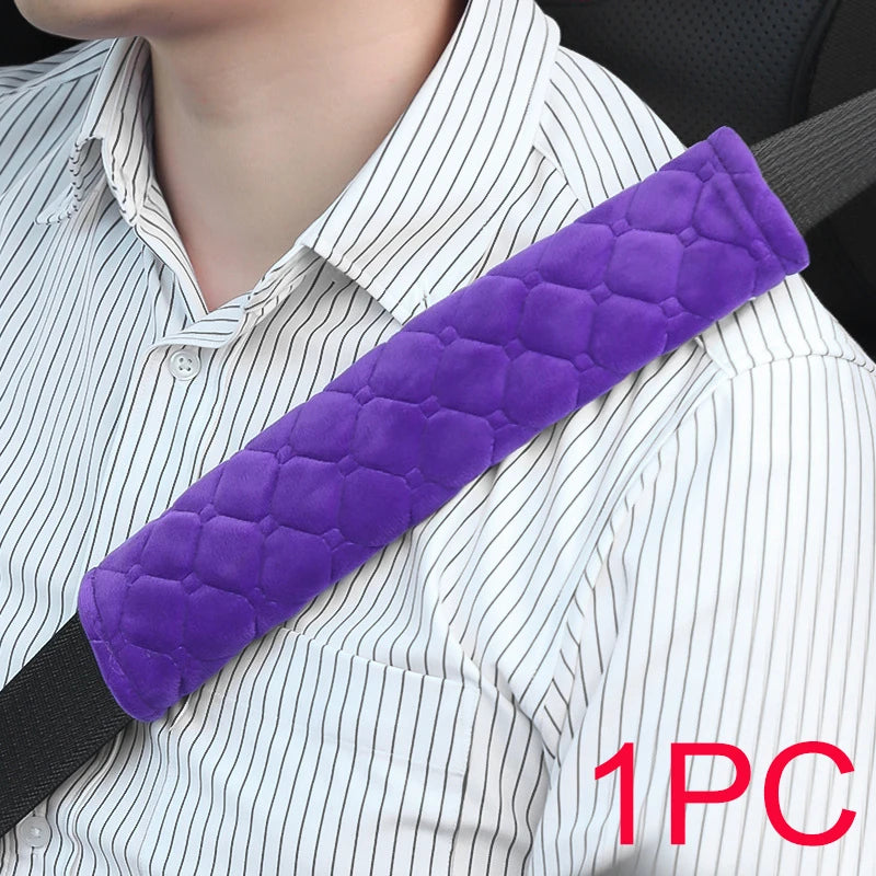 Universal Seat Belt Shoulder Pads (2pcs) – Adjustable Soft Car Protector Covers