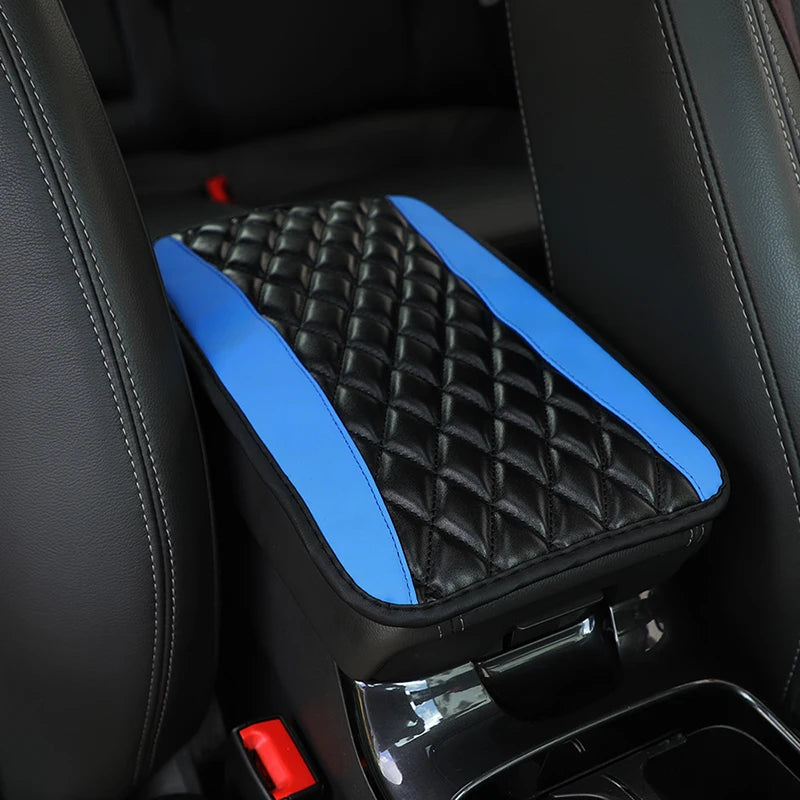 Universal Ethnic Style PU Leather Armrest Cover – Waterproof Non-Slip Interior Mat