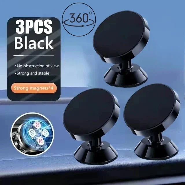 Strong magnetic car phone holder for secure, hands-free use on the road. Universal fit for all smartphones with easy dashboard mounting and stable grip. 🚗📱✨