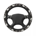 Universal Skull Steering Wheel Cover – Anti-Slip Grip Protector (Hubless Design)