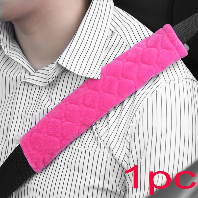 Universal Seat Belt Shoulder Pads (2pcs) – Adjustable Soft Car Protector Covers