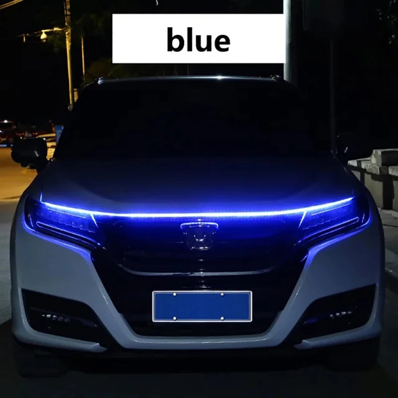 150cm LED Car Hood DRL Strip – Dynamic Running Ambient Light (12V)
