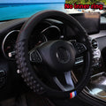 Carbon silicone massage steering wheel cover with textured grip for better control and comfort while driving. Durable, stylish, and designed to fit 14.5–15 inch wheels without an inner ring. 🚗✨