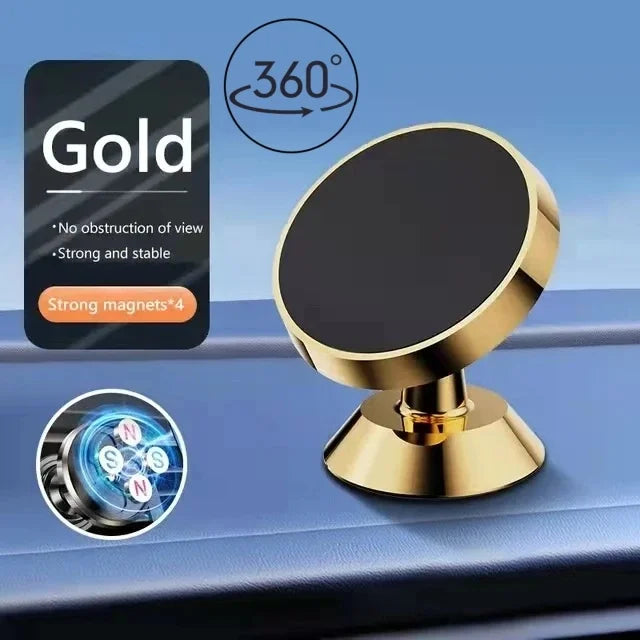 Strong magnetic car phone holder for secure, hands-free use on the road. Universal fit for all smartphones with easy dashboard mounting and stable grip. 🚗📱✨