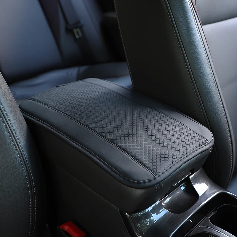 Universal Ethnic Style PU Leather Armrest Cover – Waterproof Non-Slip Interior Mat