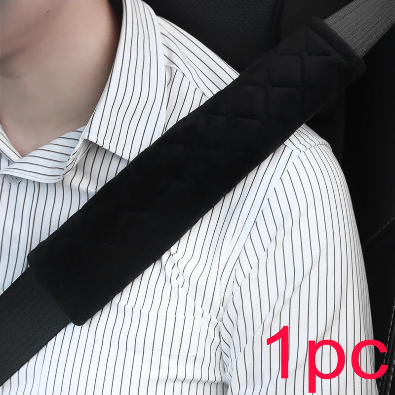 Universal Seat Belt Shoulder Pads (2pcs) – Adjustable Soft Car Protector Covers