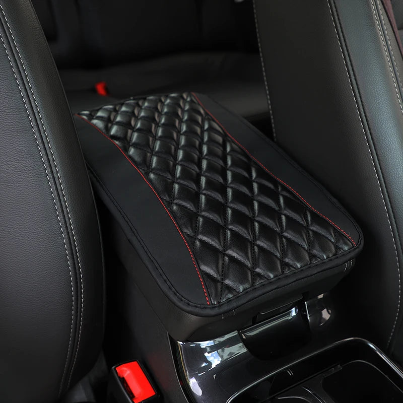 Universal Ethnic Style PU Leather Armrest Cover – Waterproof Non-Slip Interior Mat