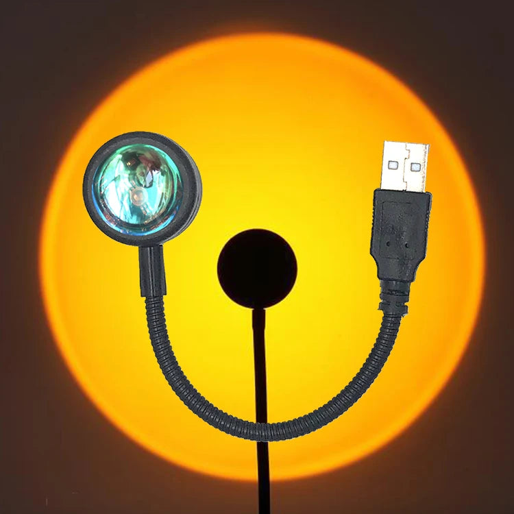 Kerokuru USB Sunset LED Lamp – Rainbow Neon Projector Atmosphere Light