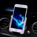 360° Glitter Car Phone Holder – Gravity Air Vent Mount for GPS & Mobile